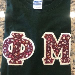 Custom Phi Mu Letter Shirt